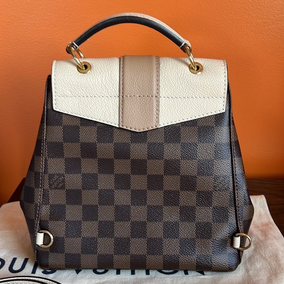 NEW Louis Vuitton Damier Ebene Clapton Creme Backpack with Certified and D/B. - Picture 8 of 14